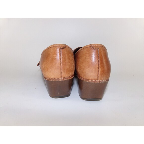 Dansko Tamara Women's Brown Leather Buckle Strap Slip On Clogs Size: 38 / 7.5-8 - Picture 6 of 10